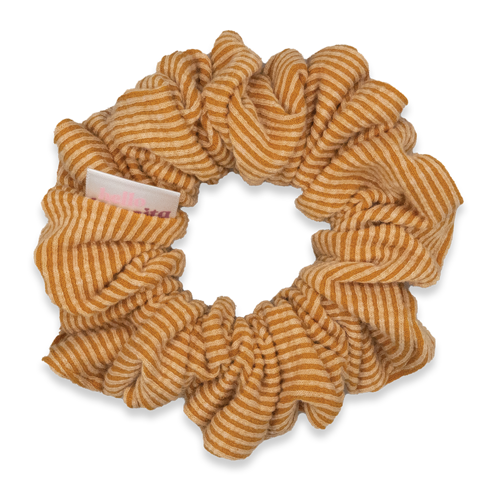 Sunshine Ribbed Scrunchie