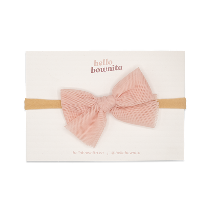 Blush Tulle Bow | Wedding Collection