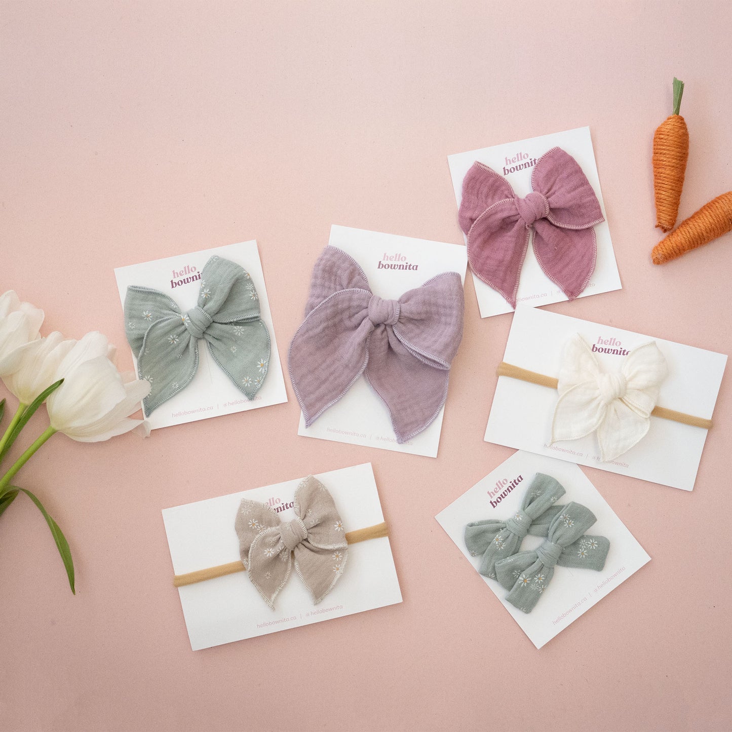 Lilac Gauze Bow | Spring Gauze Collection