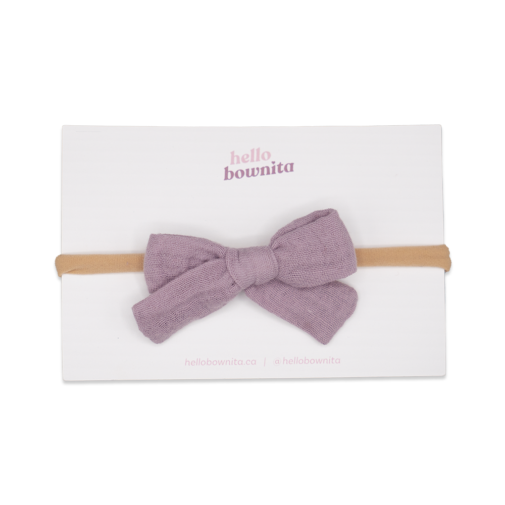 Lilac Gauze Bow | Spring Gauze Collection