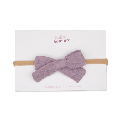 Lilac Gauze Bow | Spring Gauze Collection