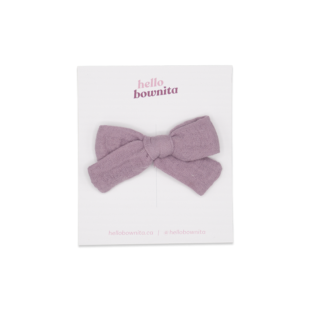 Lilac Gauze Bow | Spring Gauze Collection