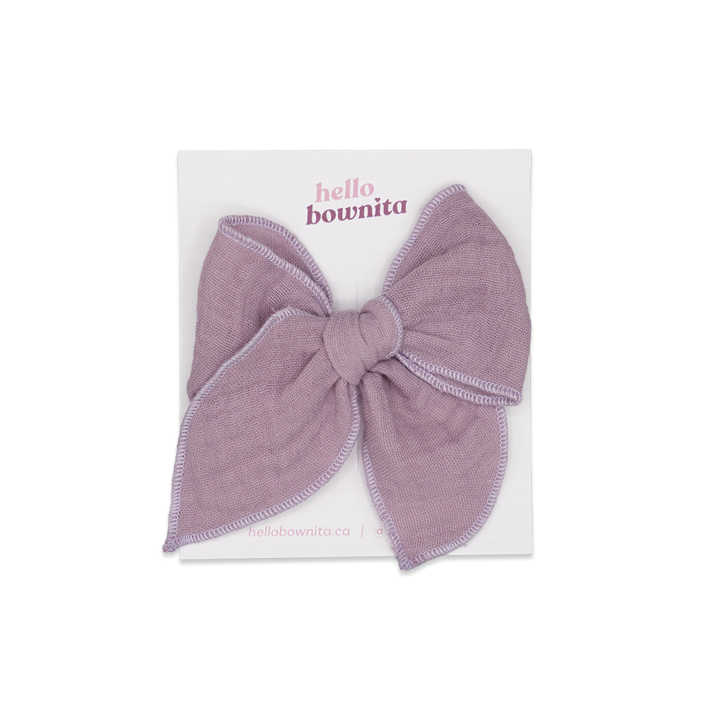 Lilac Gauze Bow | Spring Gauze Collection