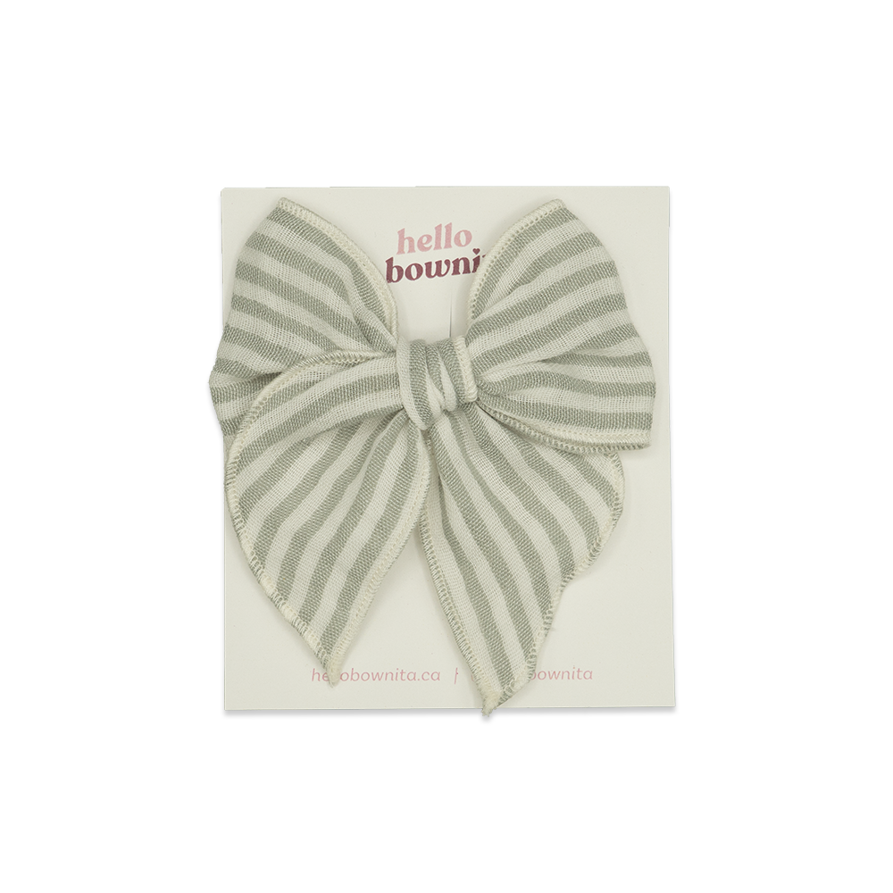 Sea Foam Gauze Bow | Mommy & Me Collection