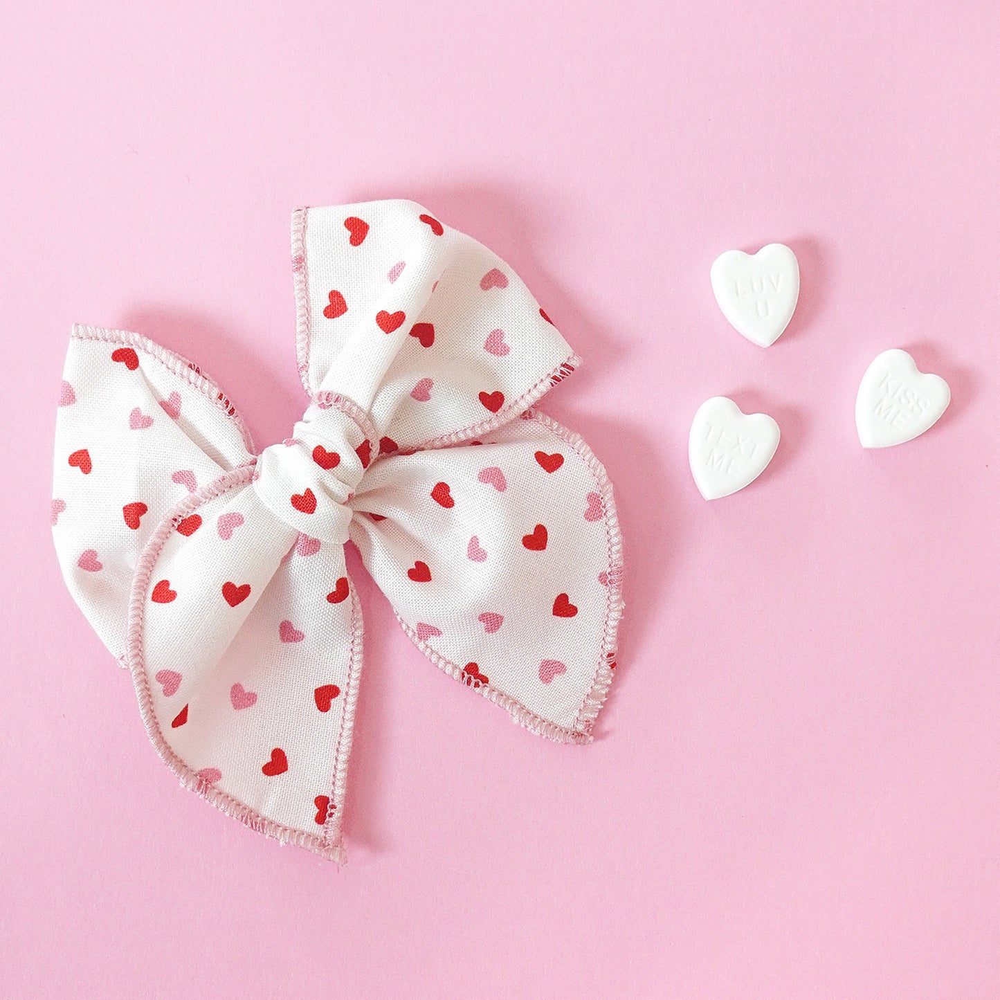 White Heart Bow | Love Collection